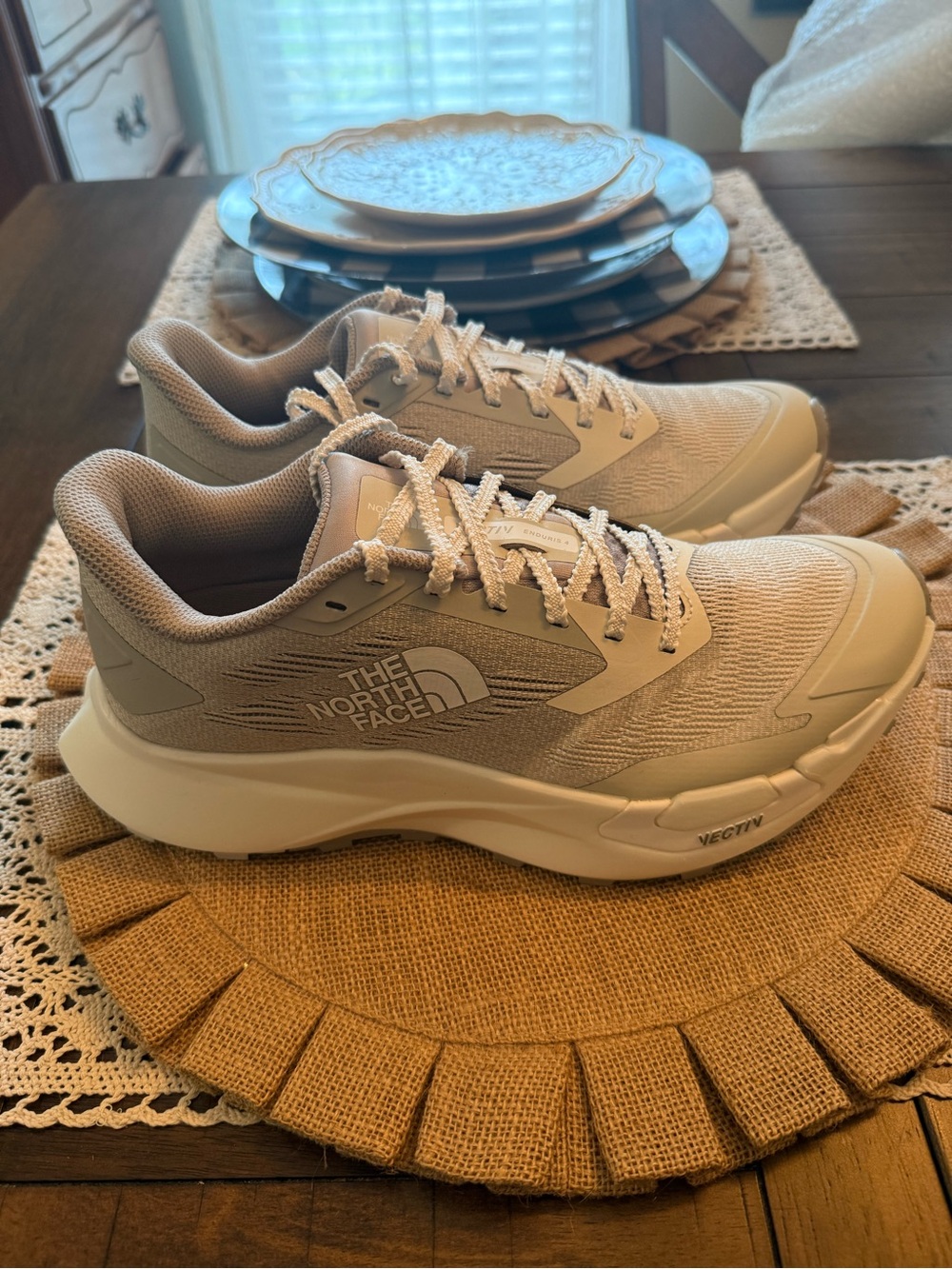 The North Face Men’s Beige Athletic VECTIV Sneakers